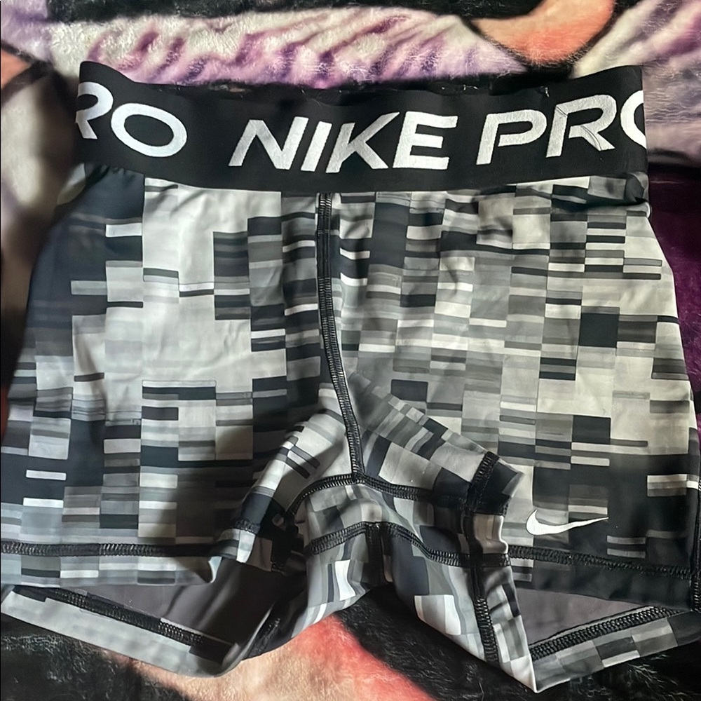 Nike Black and Gray Athletic Shorts